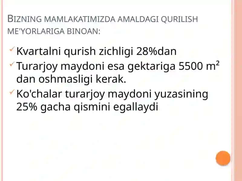 Turar joyning gigiyenik ahamiyati 2