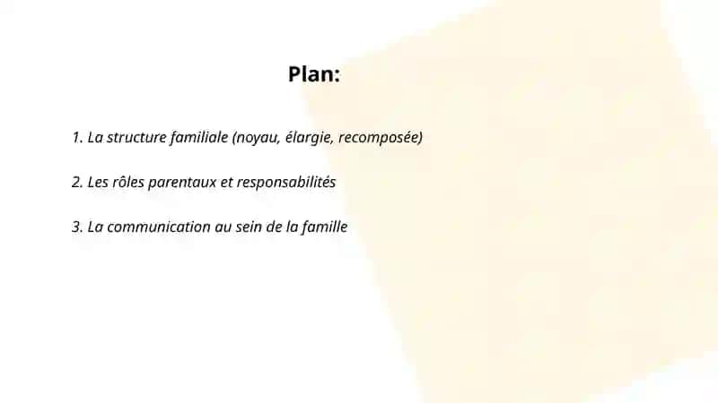 La famille et les relations familiales 2