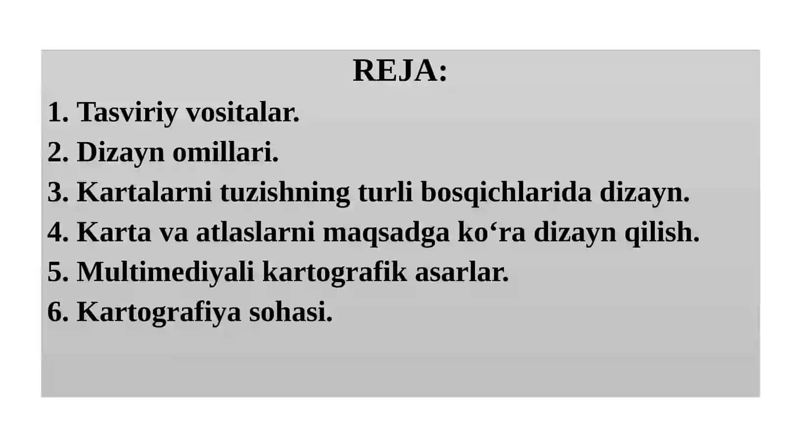 KARTOGRAFIK DIZAYN FANING MAZMUNI 2