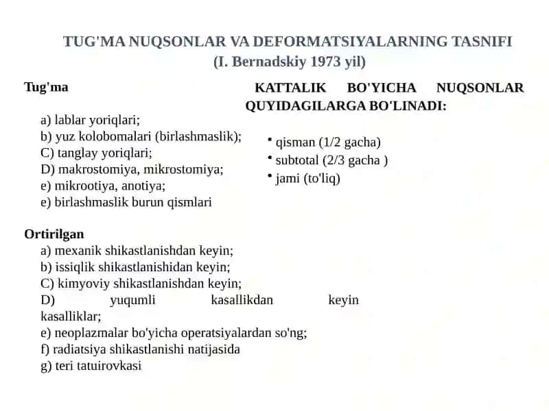 Mahalliy plastik jarrohlik 2