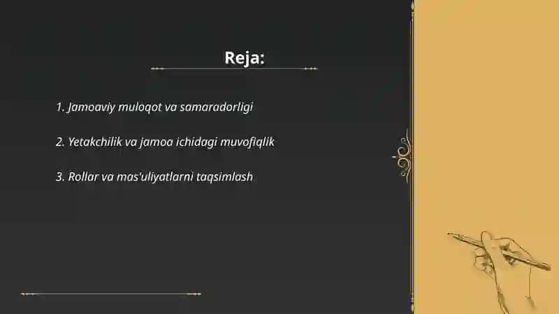 Jamoada ishlash (team working) va uning afzalliklari 2