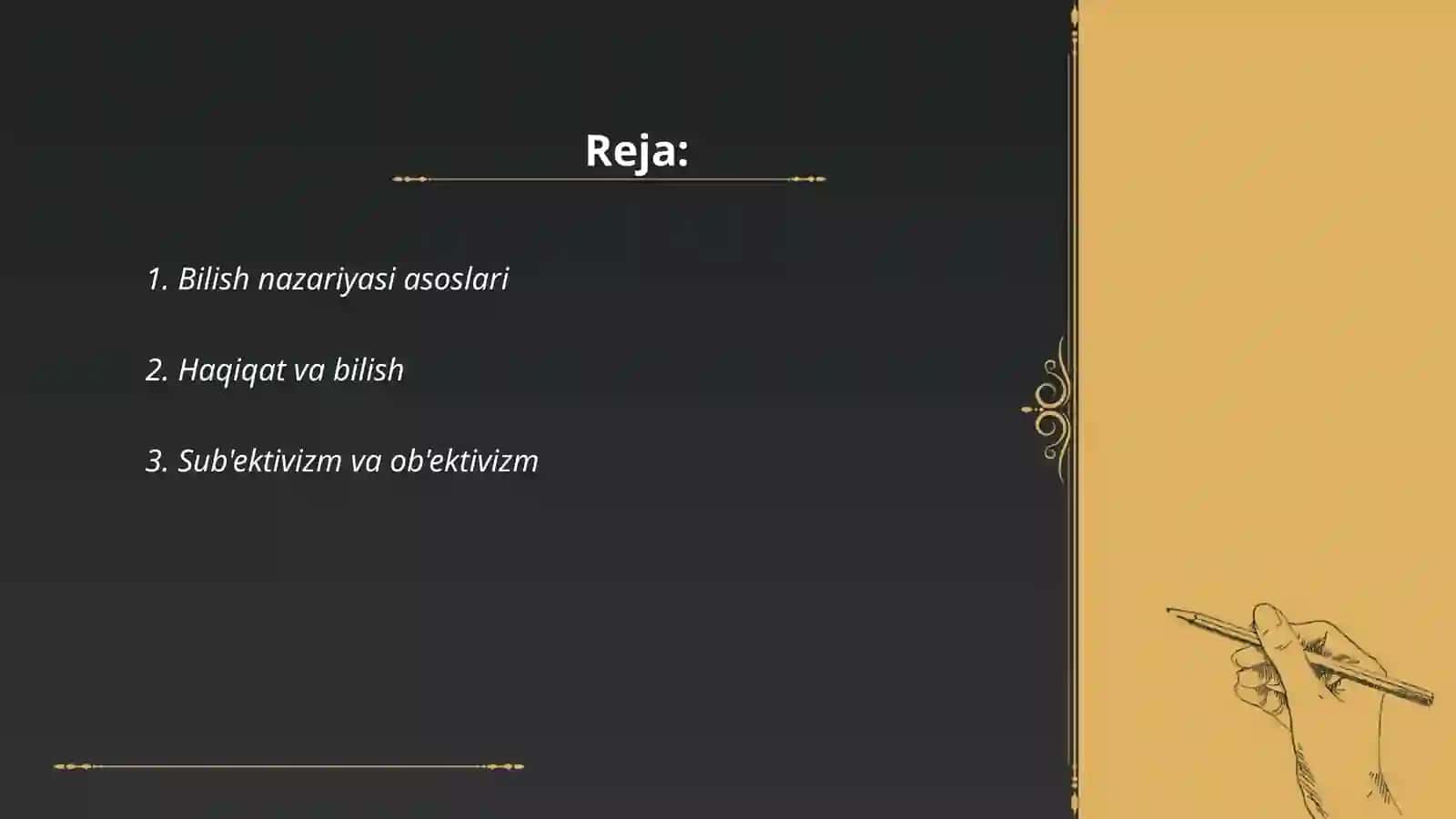 Bilish Falsafasi 2