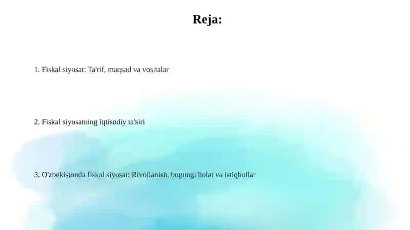 Fiskal siyosat 2