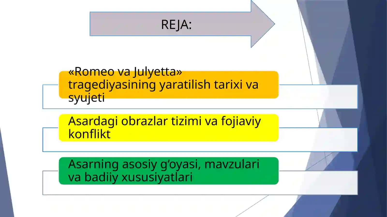 Romeo va Julyetta asari tahlili 2