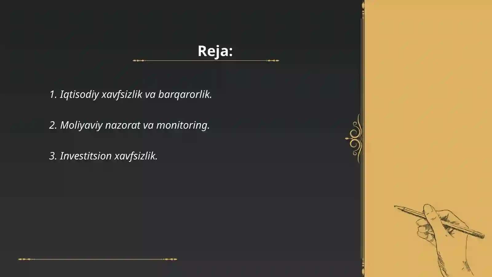 Iqtisodiy xavfsizlik konsepsiyasi 2