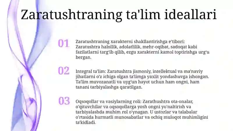 Avestoda Talim TarbiyagaOidFikirlar 2