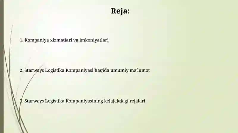 Starways Logistika Kompaniyasi 2