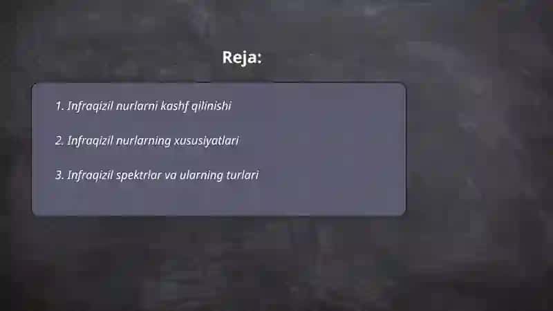Infraqizil nurlar 2