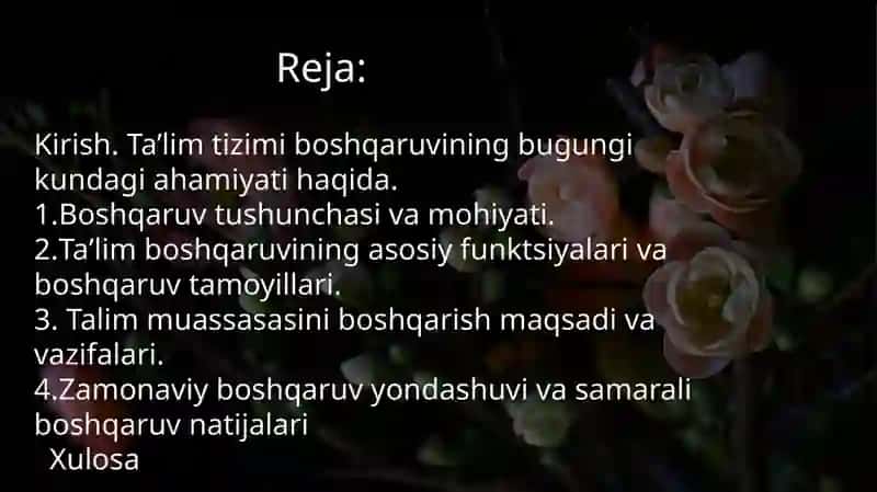 Ta’lim muassasasini boshqarish asoslari 2