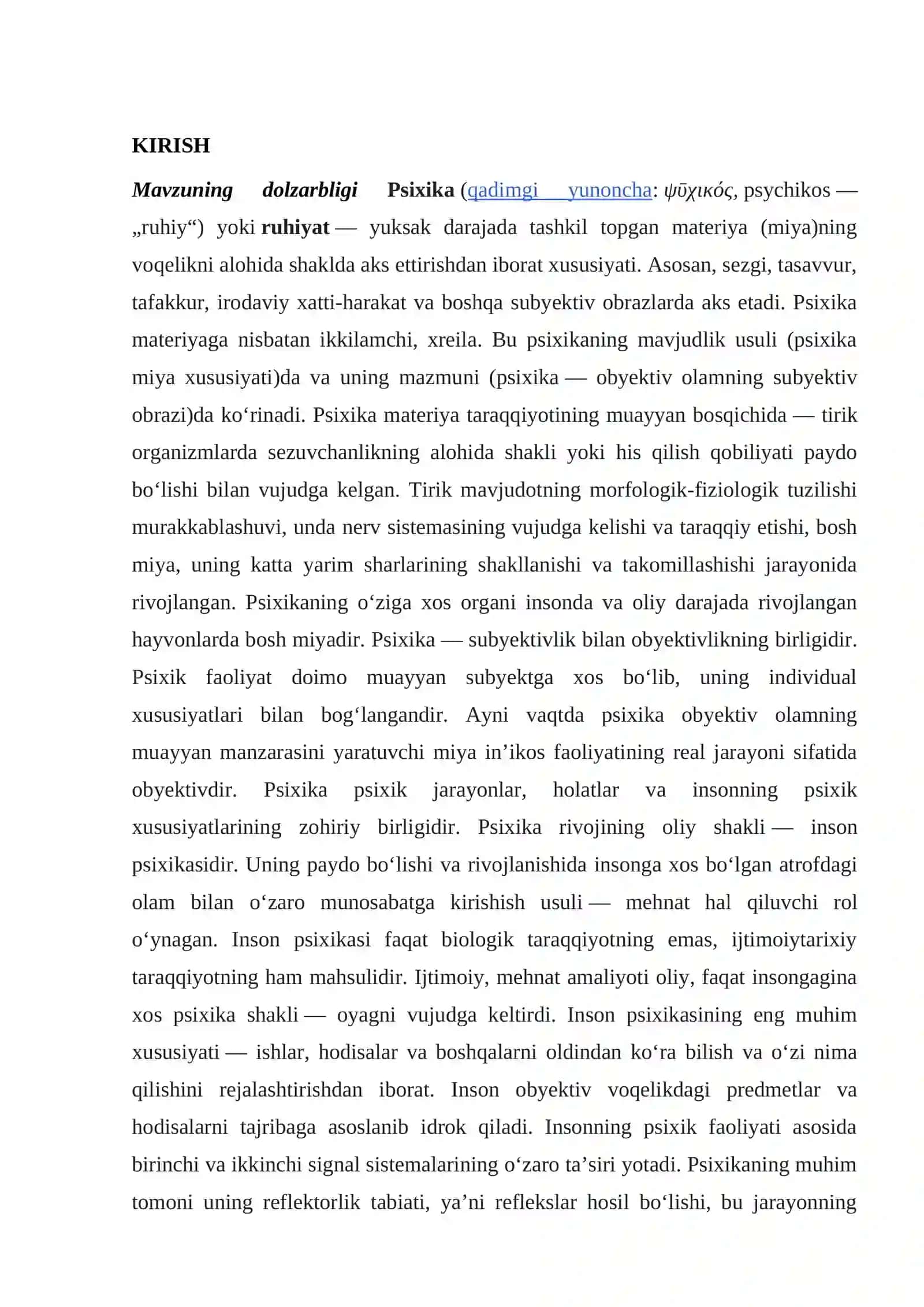 PSIXIKANING FILOGENETIK TARAQQIYOTI 2