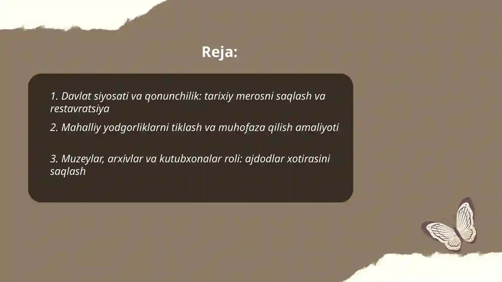 Davlat siyosati va qonunchilik 2