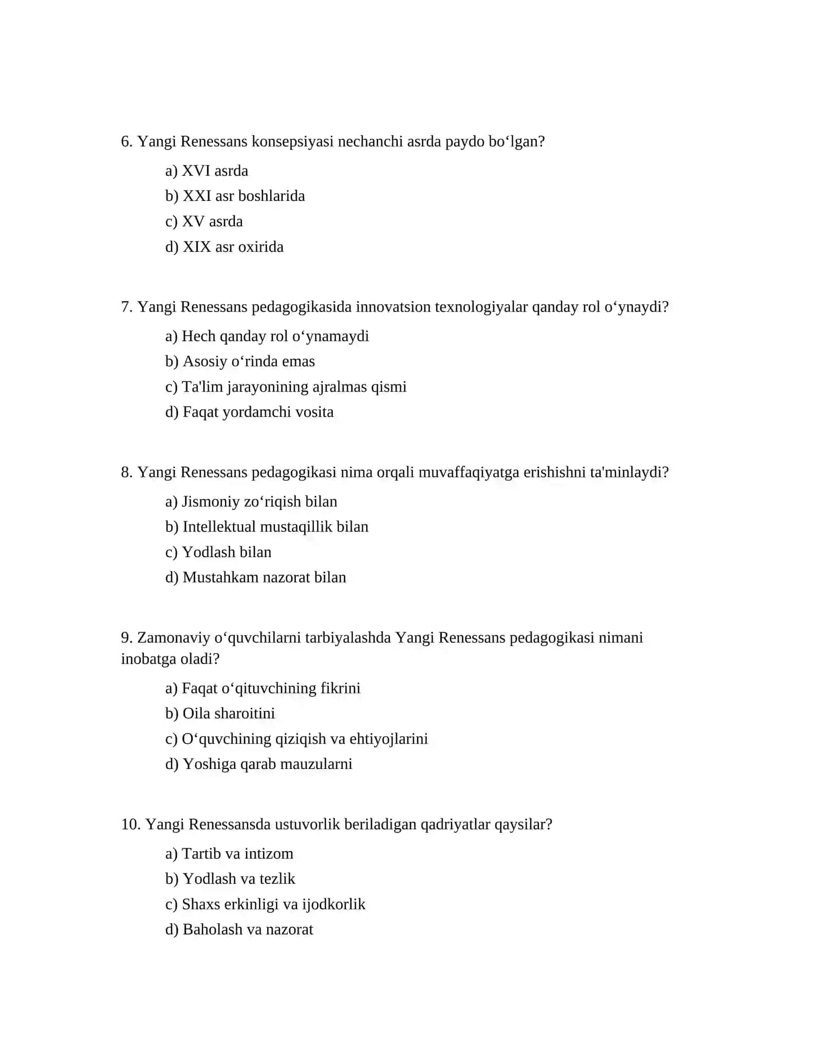 Yangi Renessans pedagogikasi 2