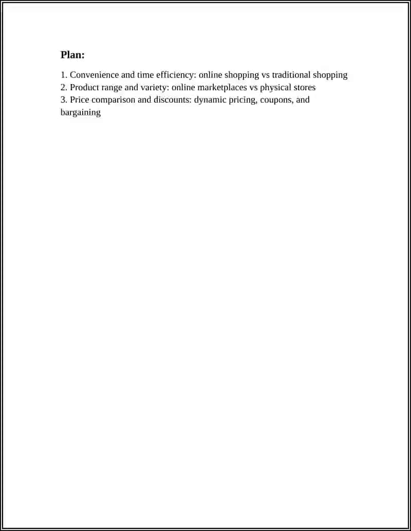 COMPARE AND CONTRAST: ONLINE SHOPPING VS.TRADITIONAL SHOPPING 2
