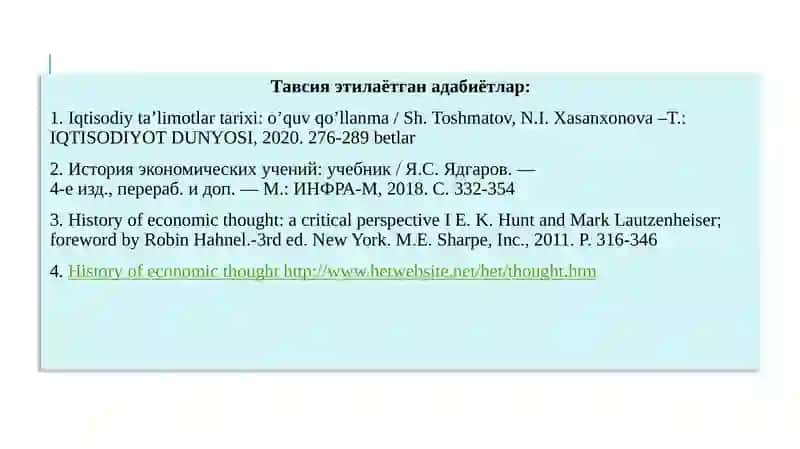 Институционализм йўналиши моҳияти ва аҳамияти 2