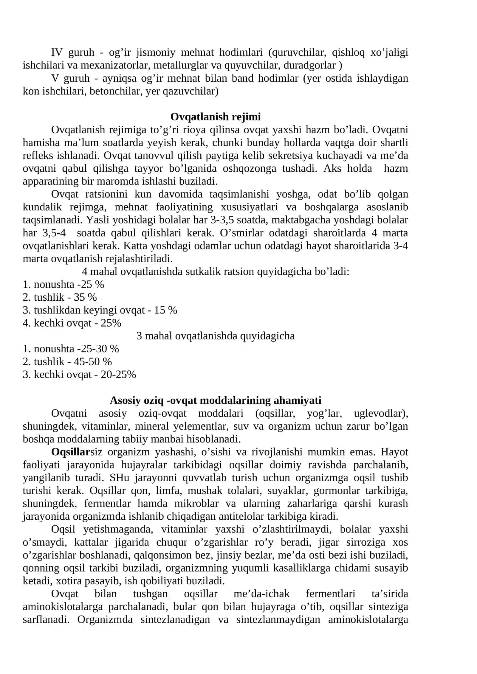 Ovqatlanish gigiyenasi 2