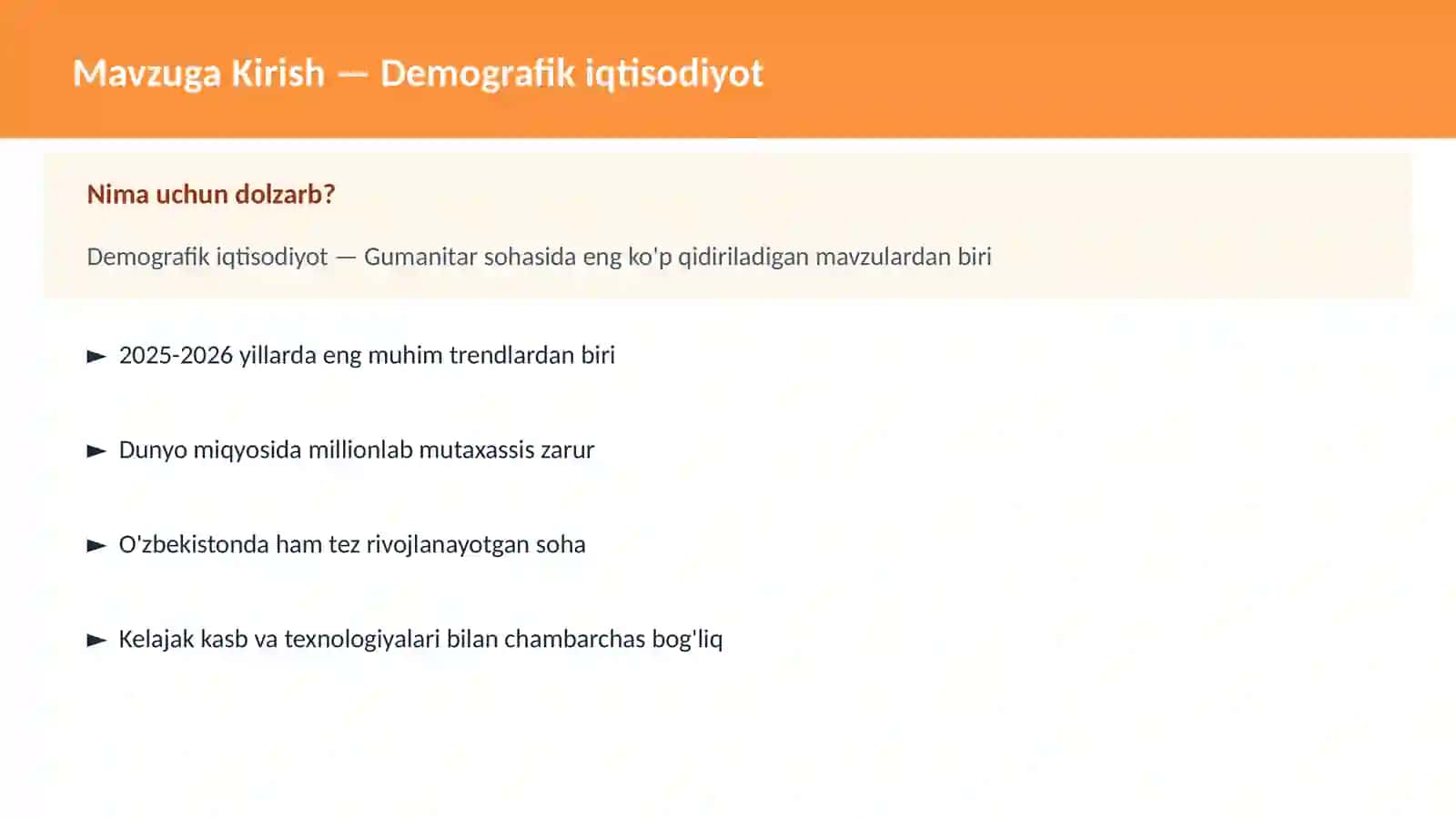 Demografik iqtisodiyot 2
