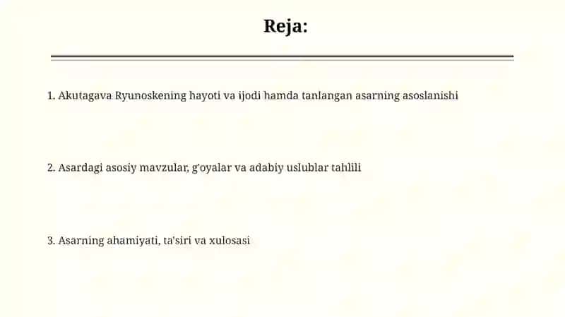 Akutagava Ryunoske asari tahlili 2
