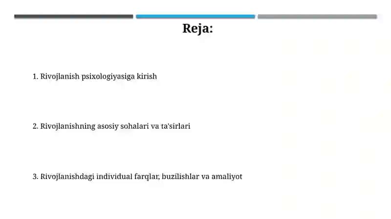 Rivojlanish Psixologiyasi 2