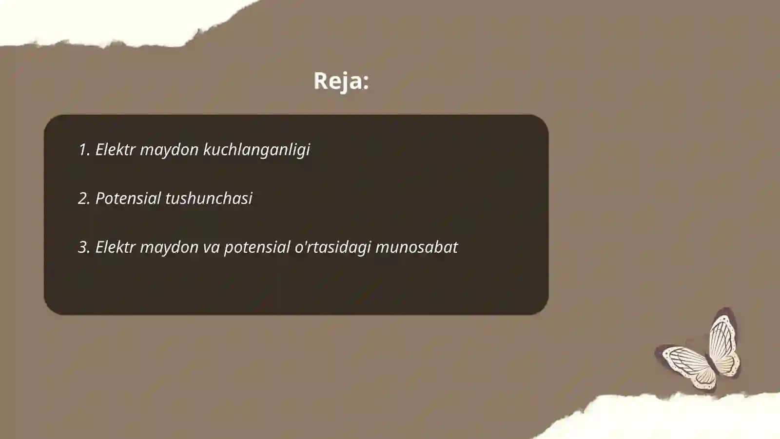 Elektr maydon kuchlanganligi 2