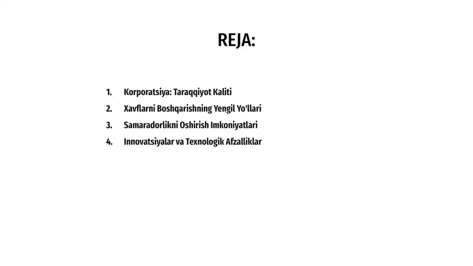 Korparatsiya ustunliklari 2