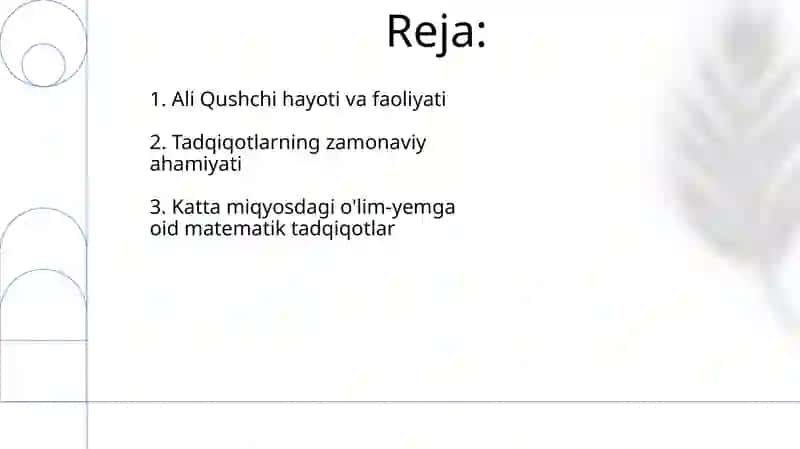 Matematika Ali Qushchi Tadqiqotlari 2