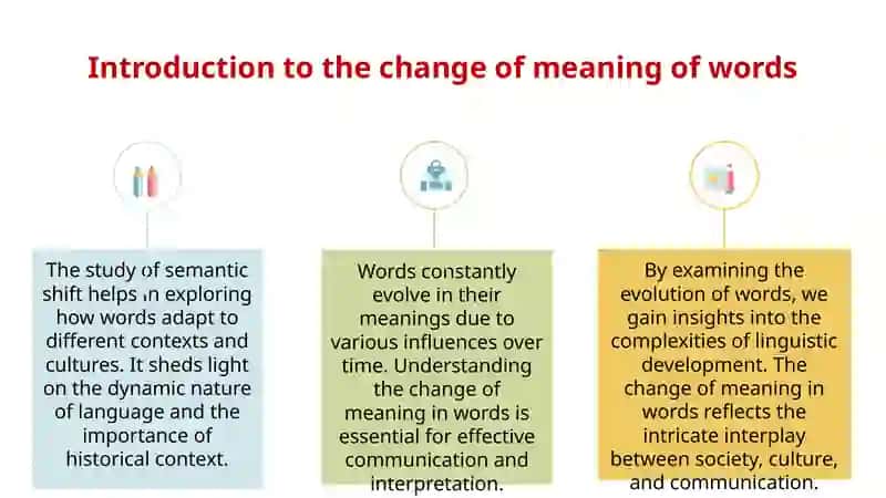 The change of meaning of words 2