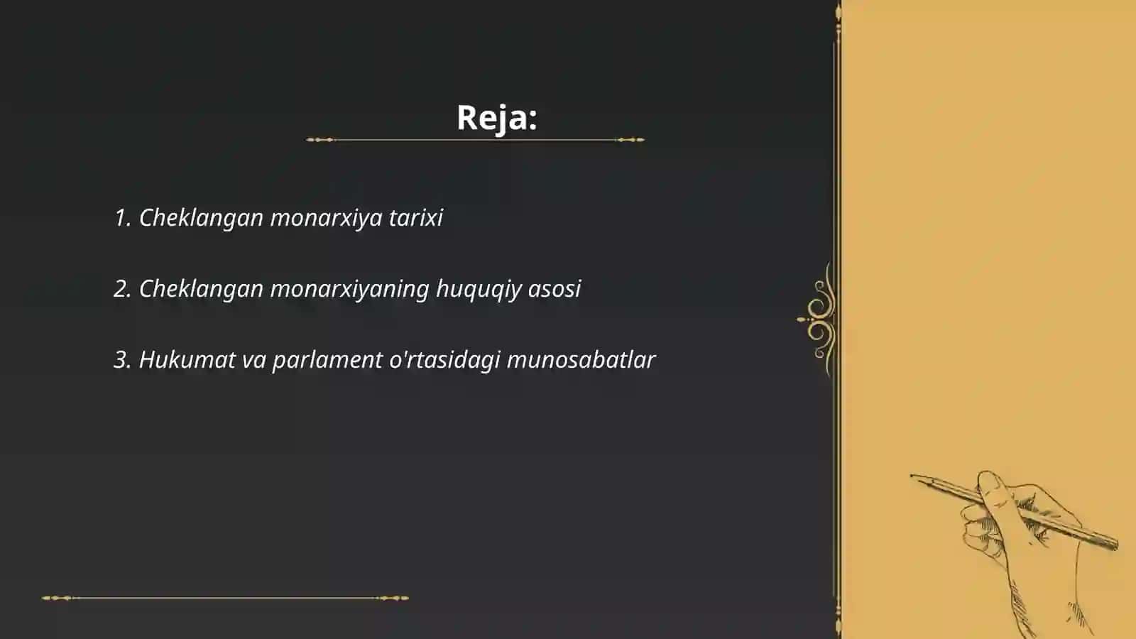 Cheklangan monarxiya 2