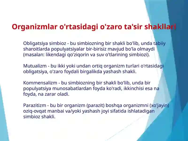 Parazitlar ekologiyasi 2