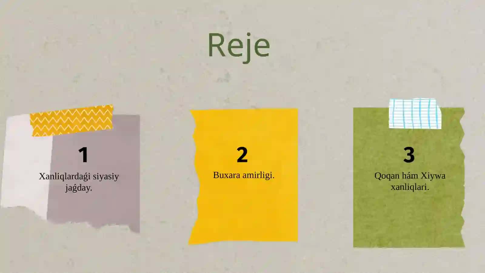XVIII ásirdiń ekinshi yarimi XIX ásirdiń birnshi yariminda Buxara amirligi Qoqan hám Xiywa xanliqlari tariyxiy geografiyasi 2