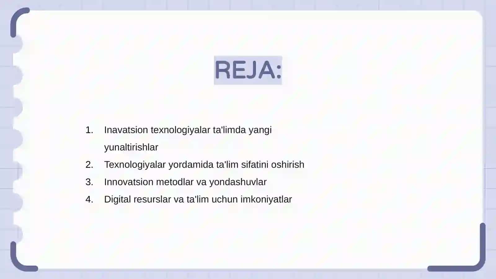 Inavatsion texnalogiyalar ta'lim sifatini oshirish manbai sifatida 2