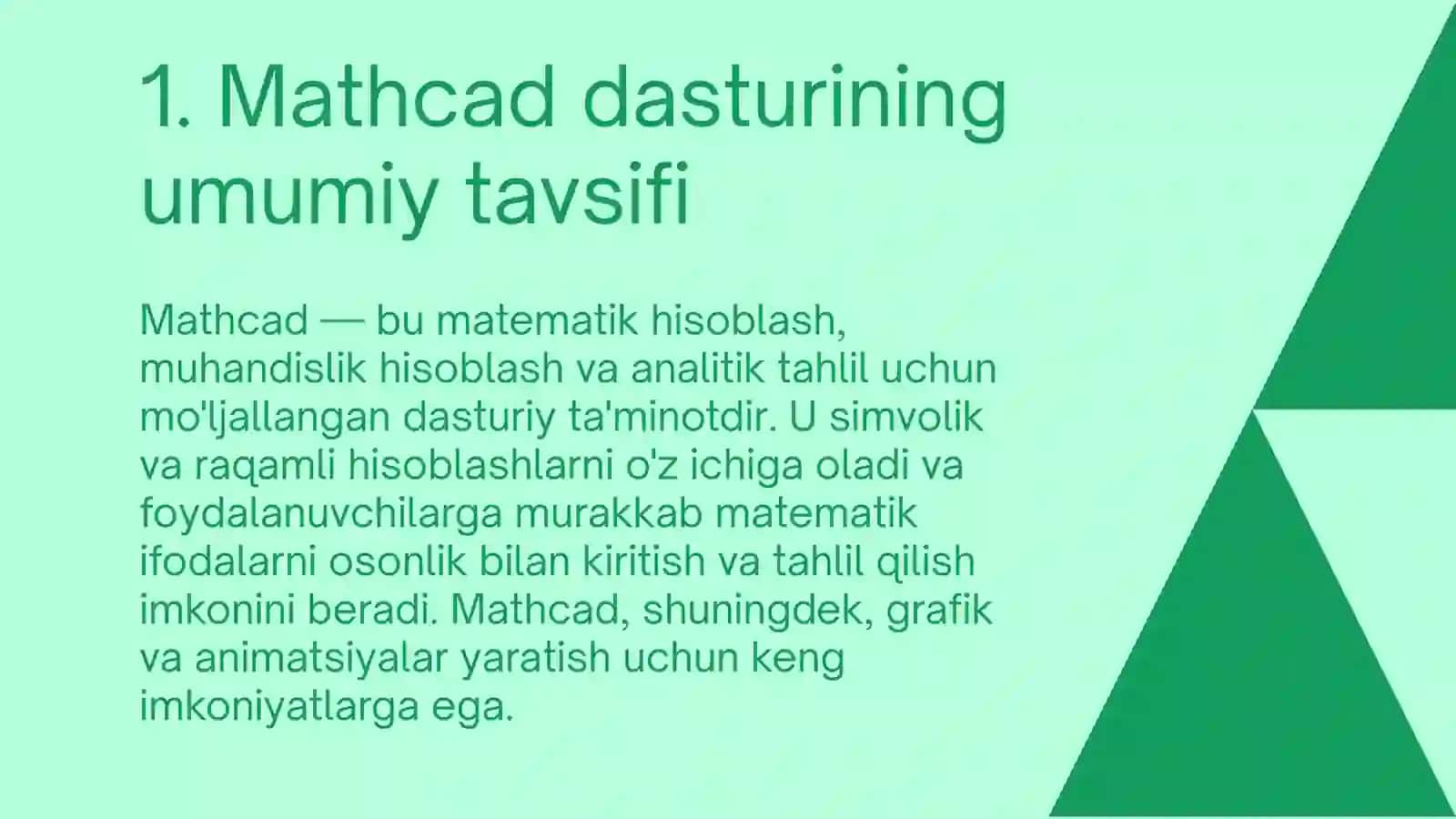 Mathcad 2