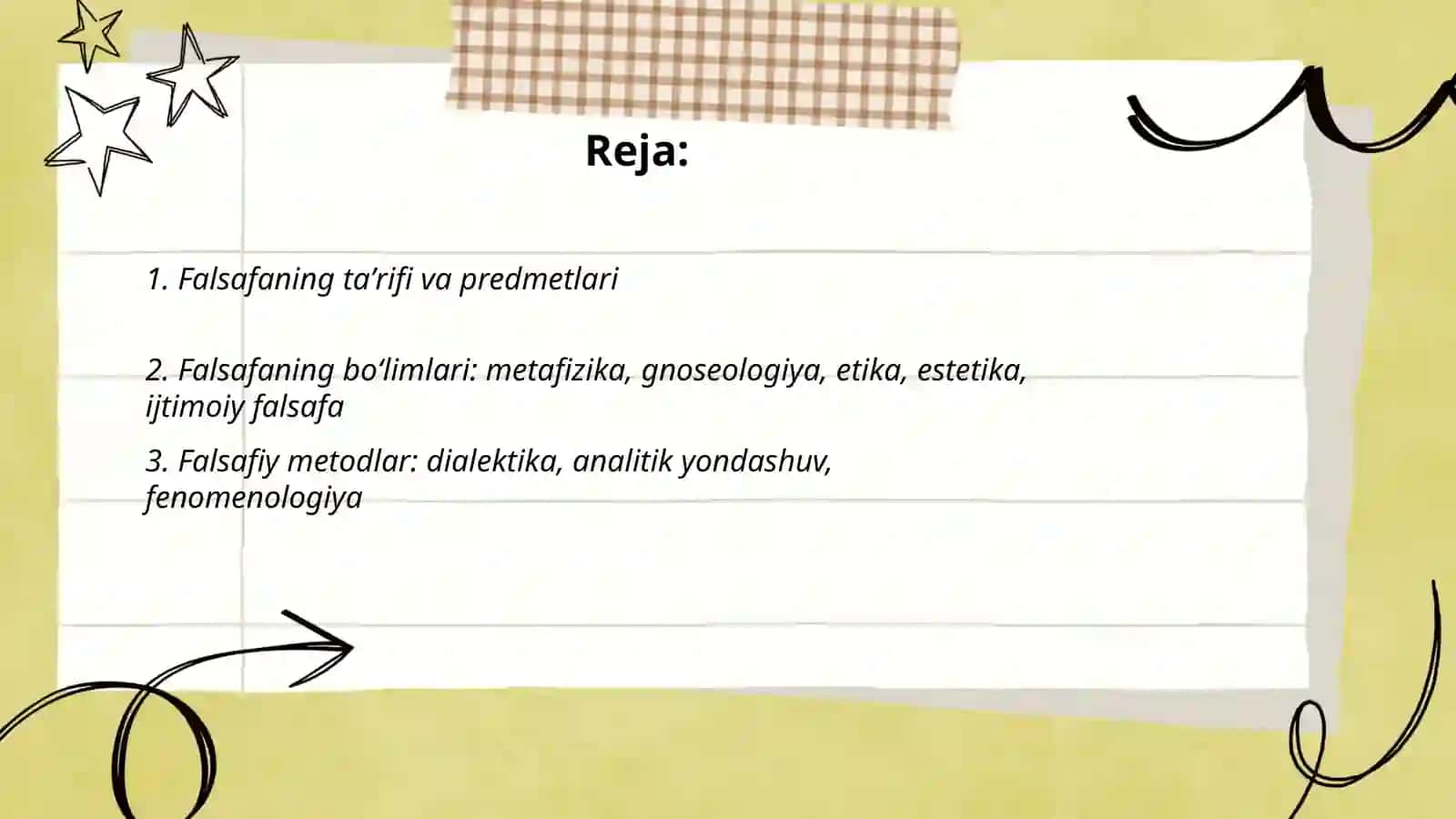 Falsafa faniga kirish 2