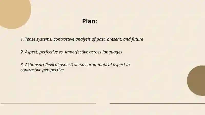 Verbal categories in contrastive perspective 2