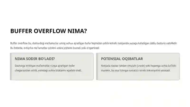 BUFFER OVERFLOW 2