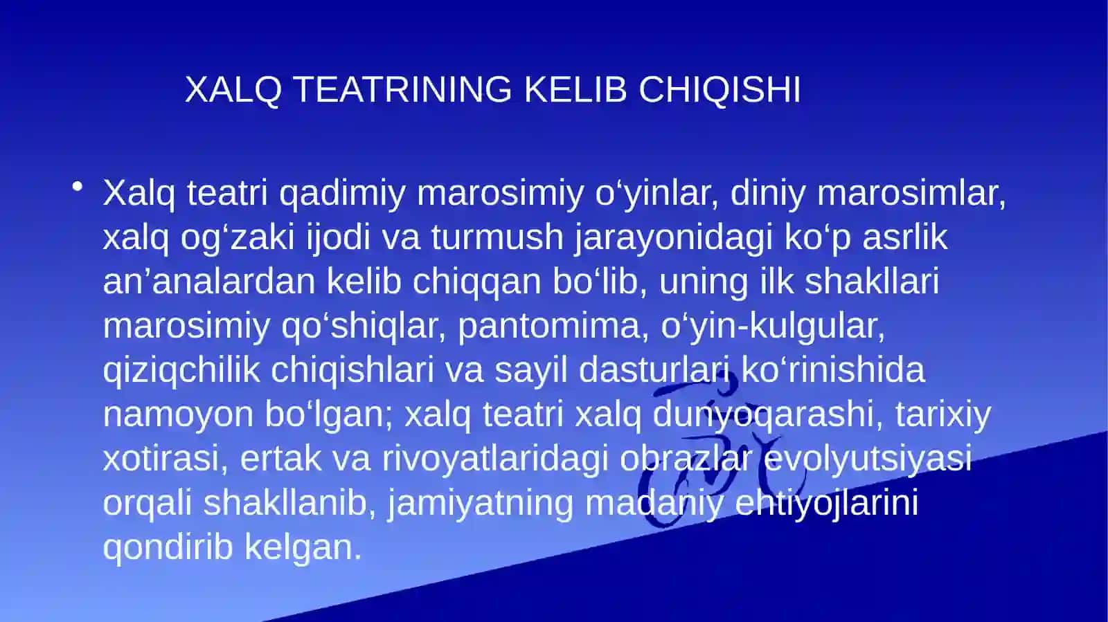 Madaniy taraqqiyotda xalq teatri va milliy raqslarning o‘rni 2