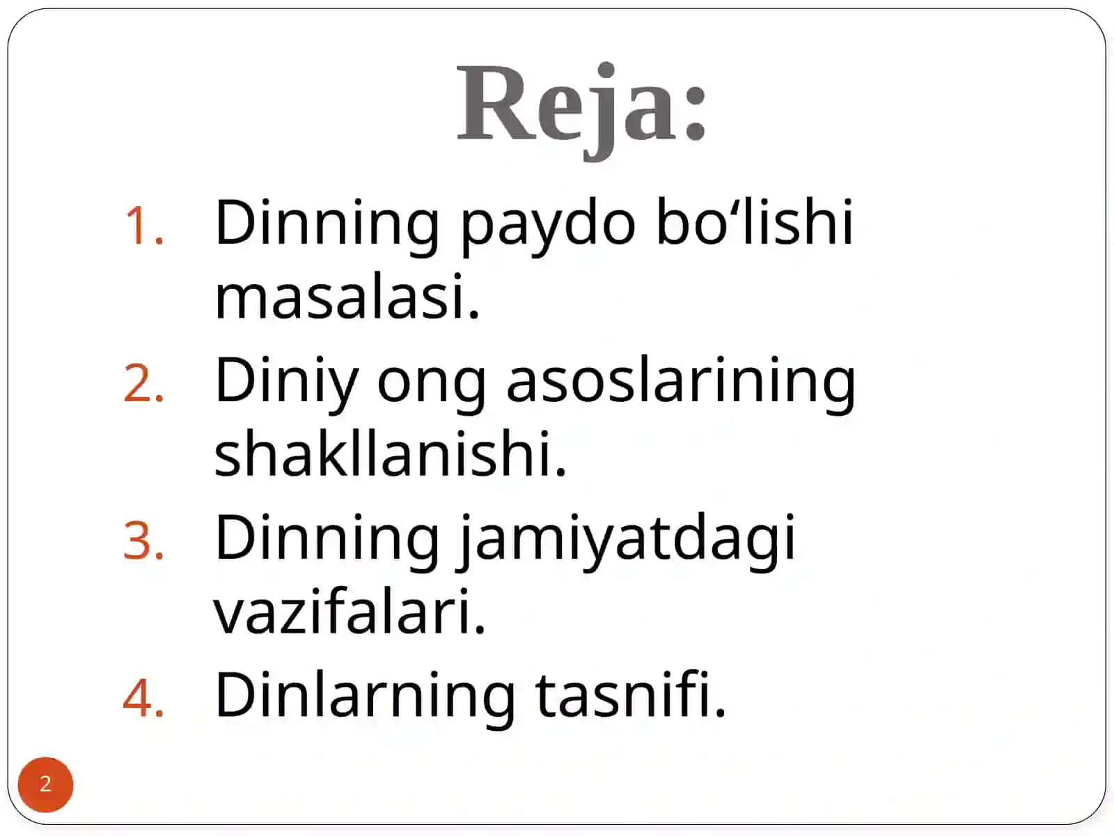 Diniy Ta’limotlar 2