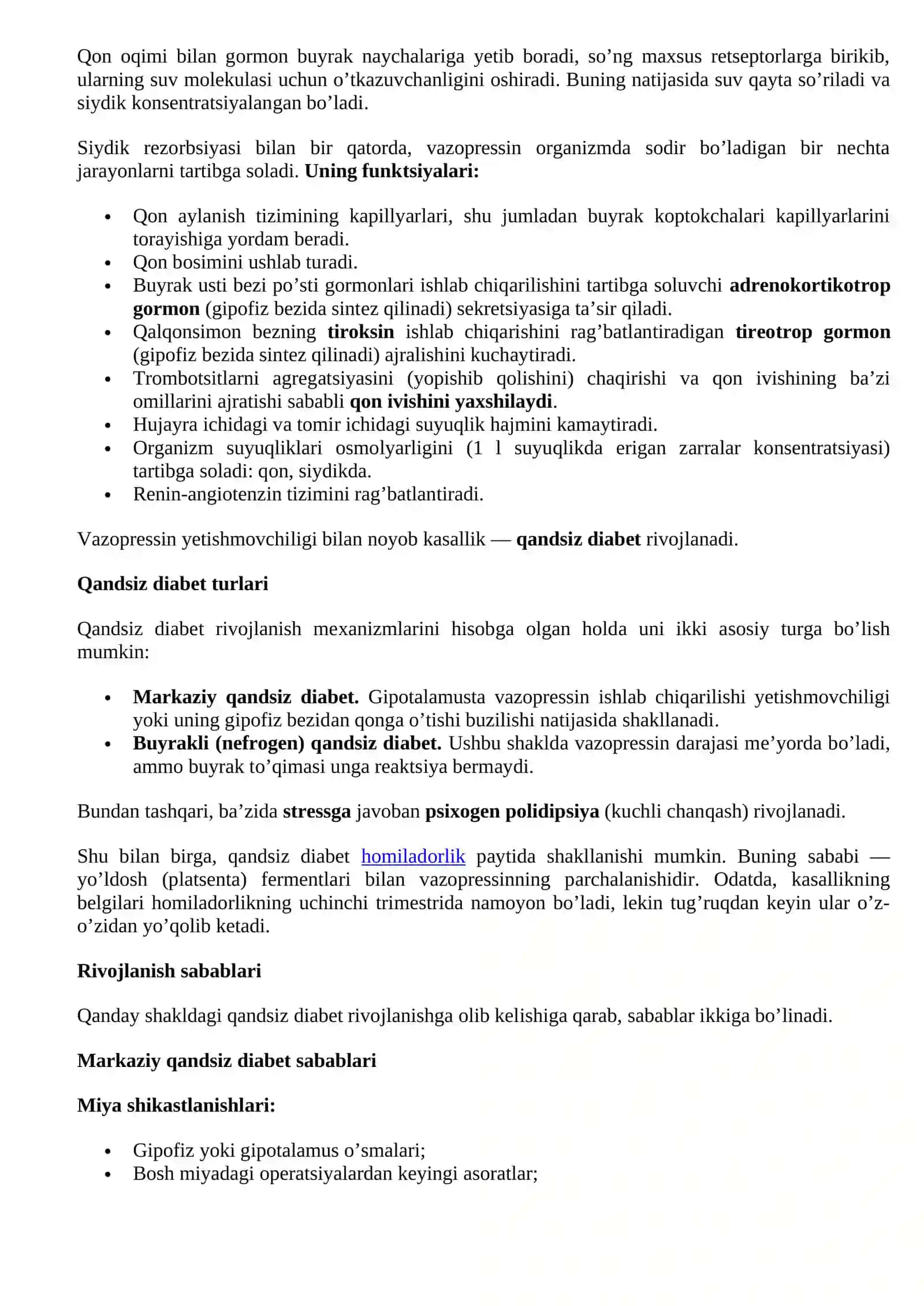 Qandsiz diabet 2