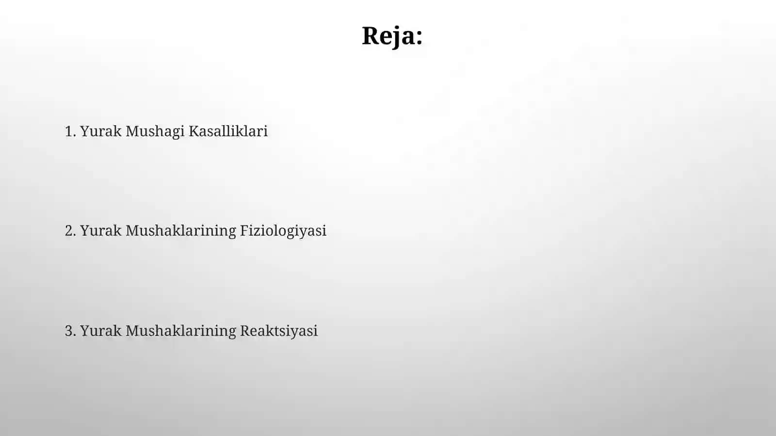 Yurak mushagi reaksiyasi 2