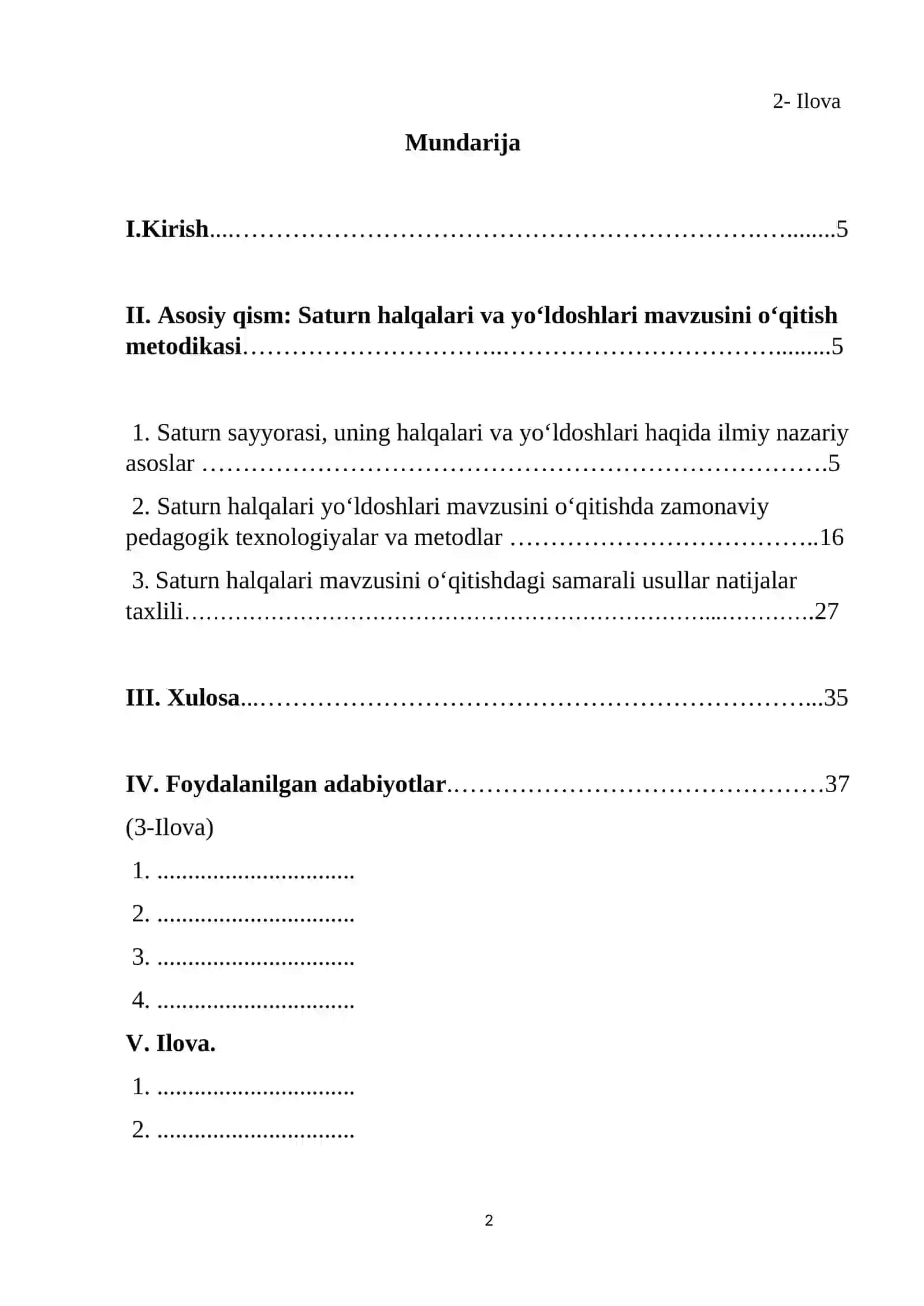 Astranomiya o’qitish metodikasi 2