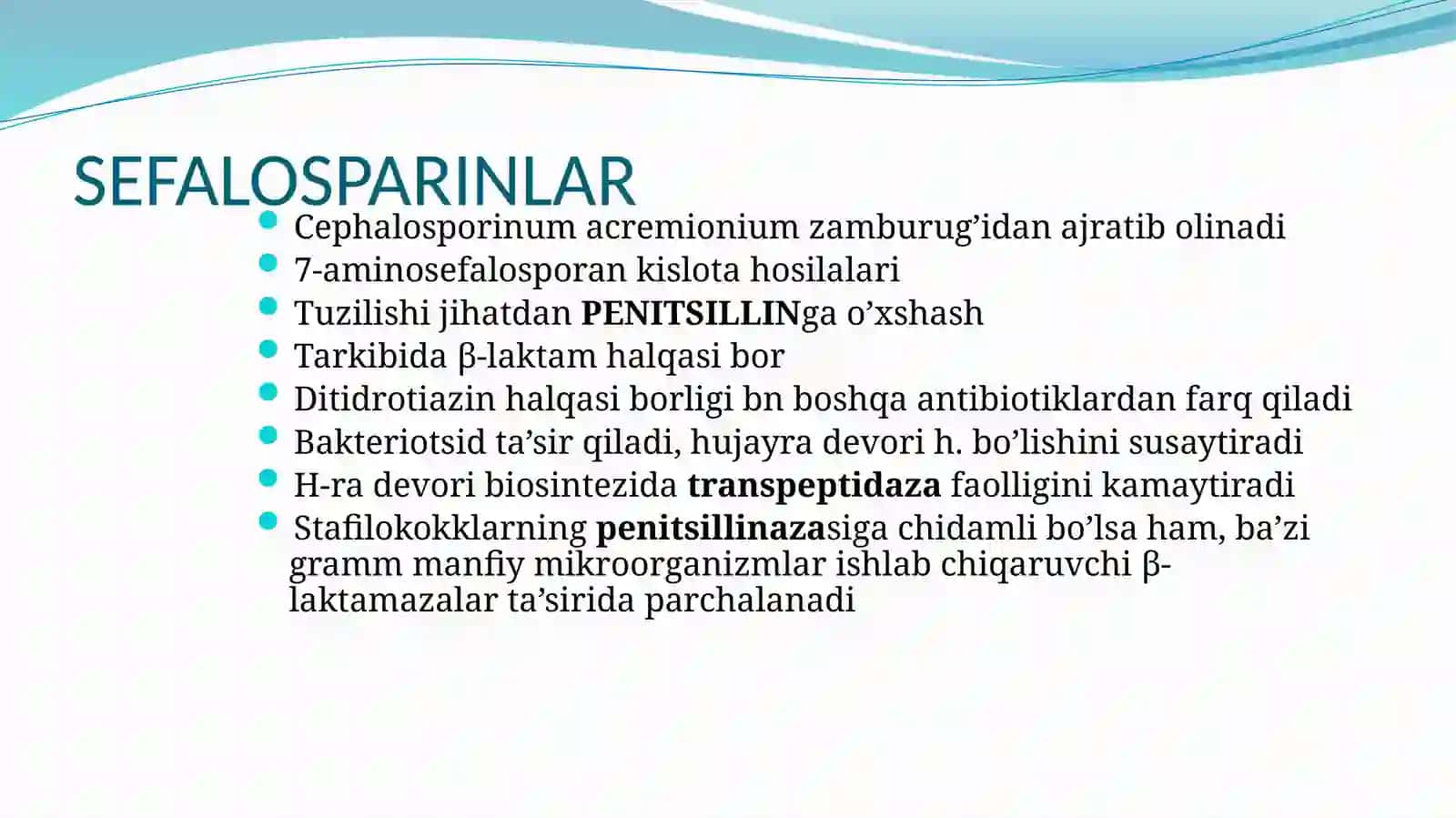Sefalosparinlar yangi avlodi 2