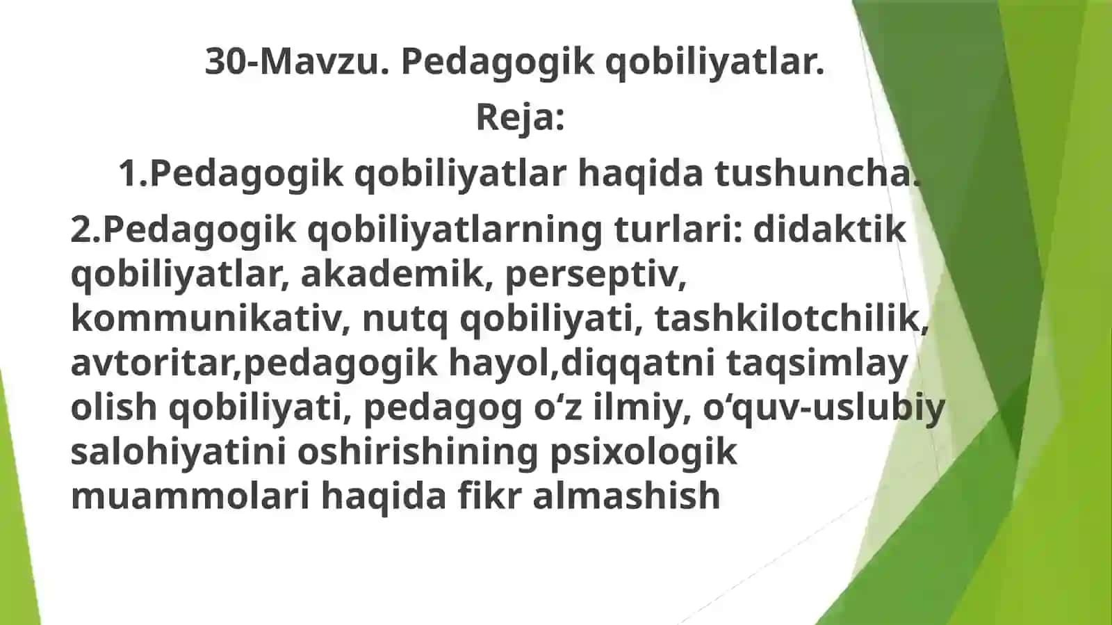 30-Mavzu.Pedagogik qobiliyatlar 2