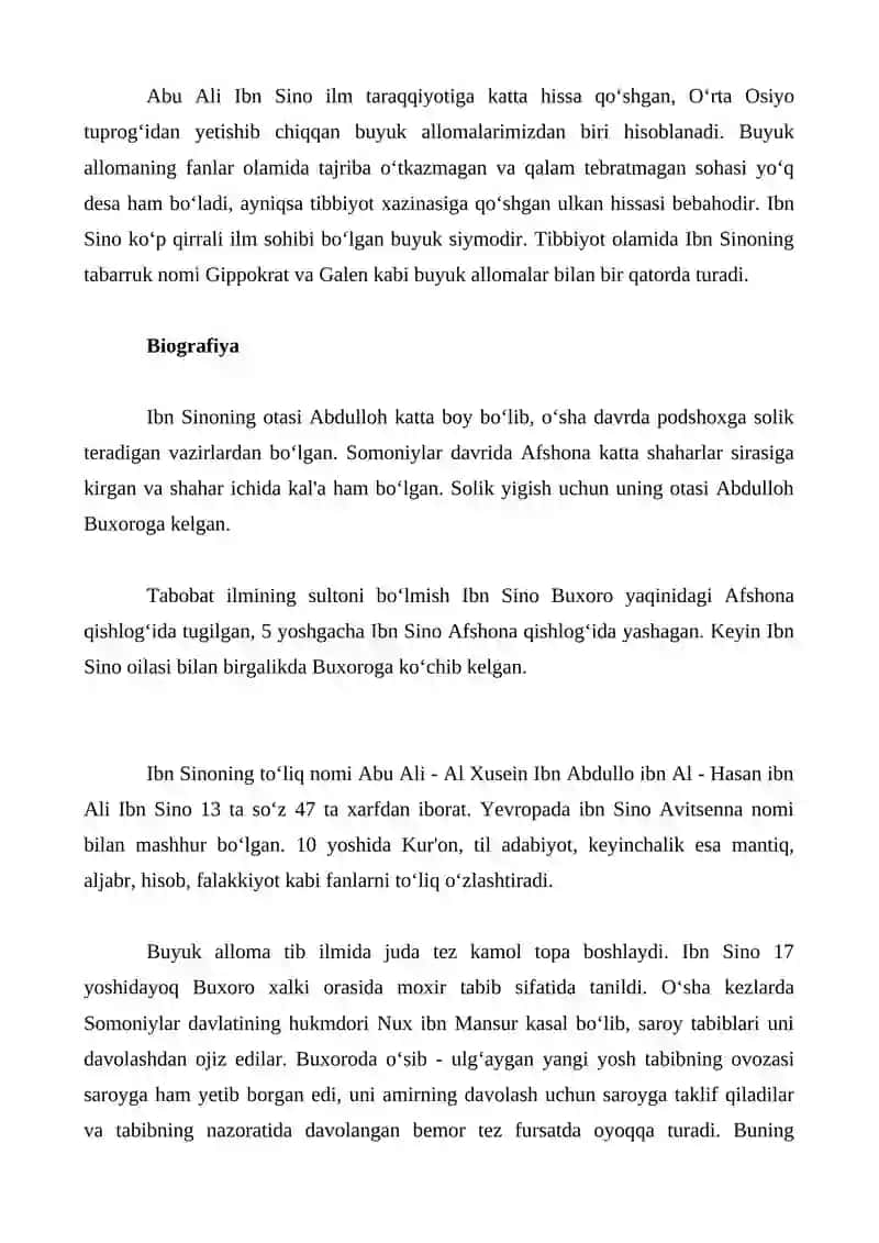 Abu Ali Ibn Sino va uning “Tib qonunlari” 2