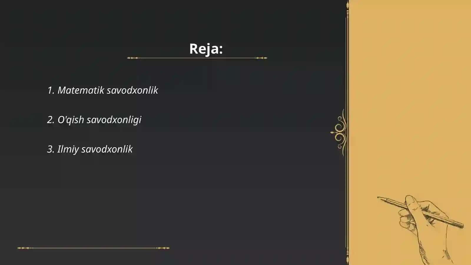 Matematik savodxonlik 2