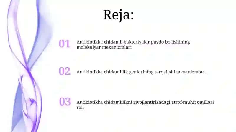 Antibiotiklarning ta'sir maqsadlarini oʻzgartirish 2
