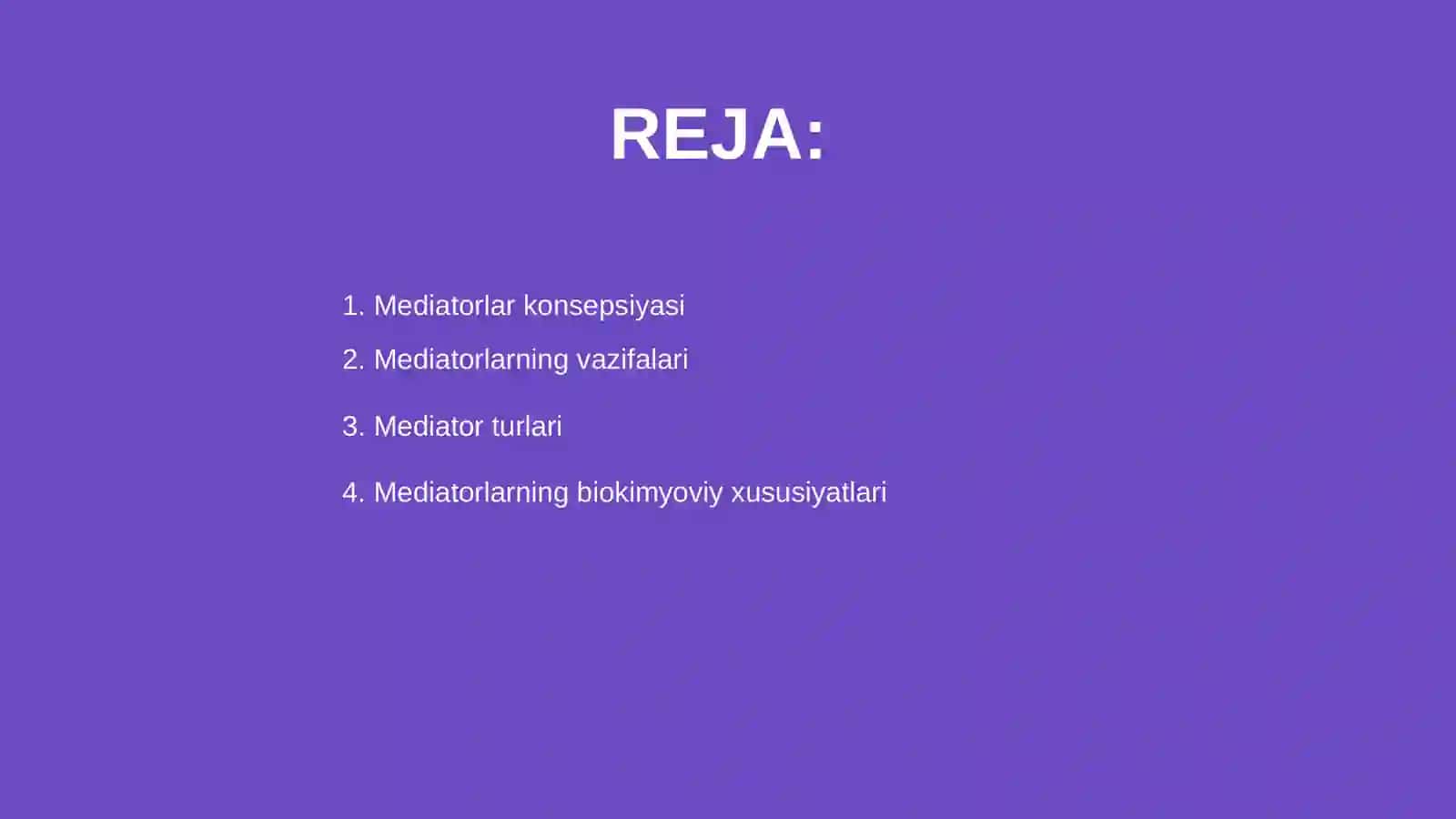 Mediatorlar. Mediatorlarning lokalizatsiyasi 2
