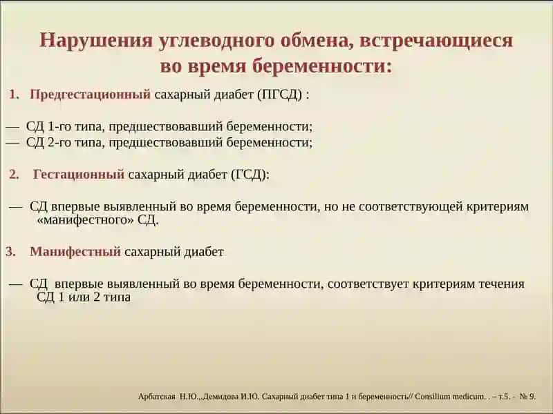 Сахарный диабет и беременность 2