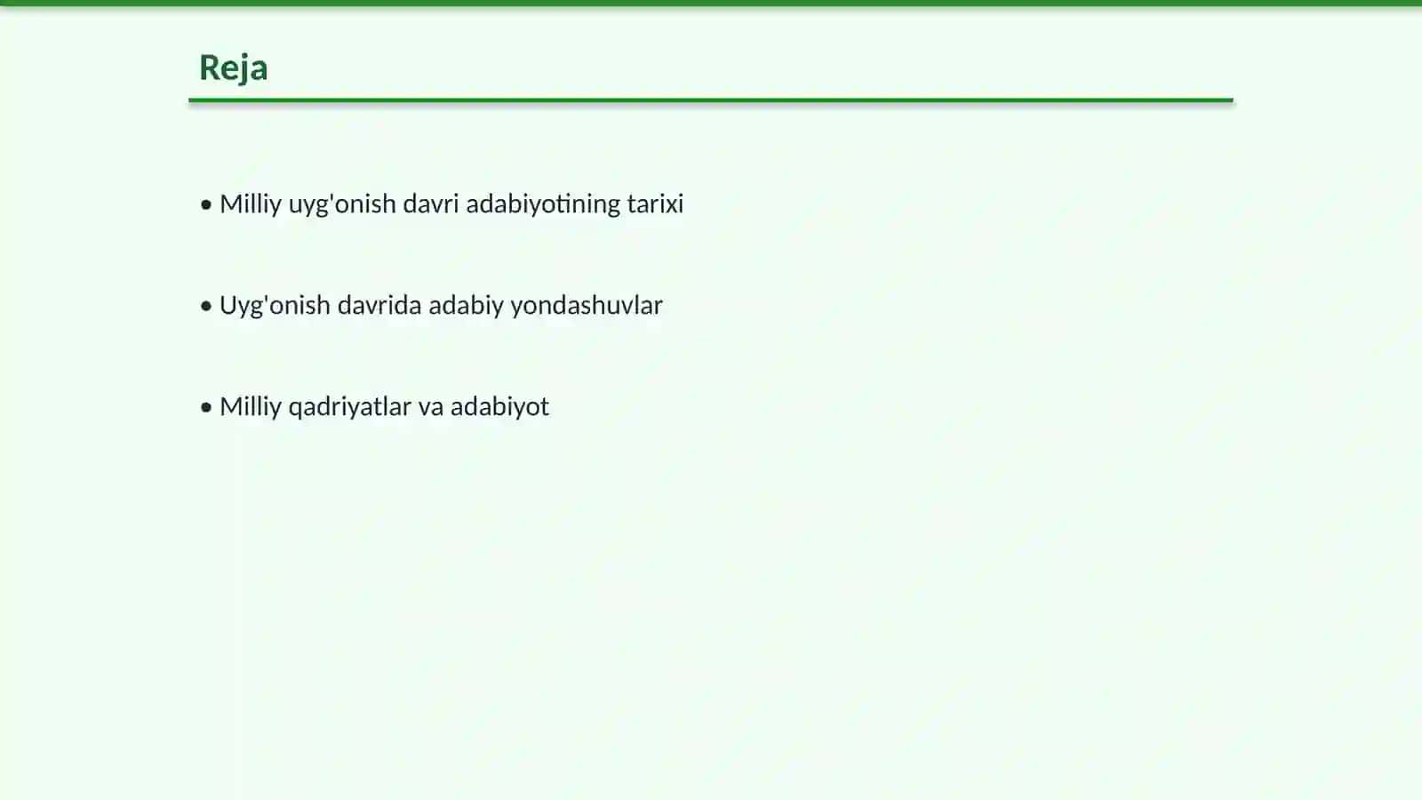 Milliy uyg'onish davri adabiyoti bosqichlari 2