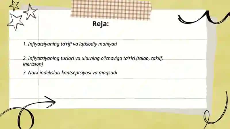 Inflyatsiyaning mohiyati va hisoblanish usullari 2