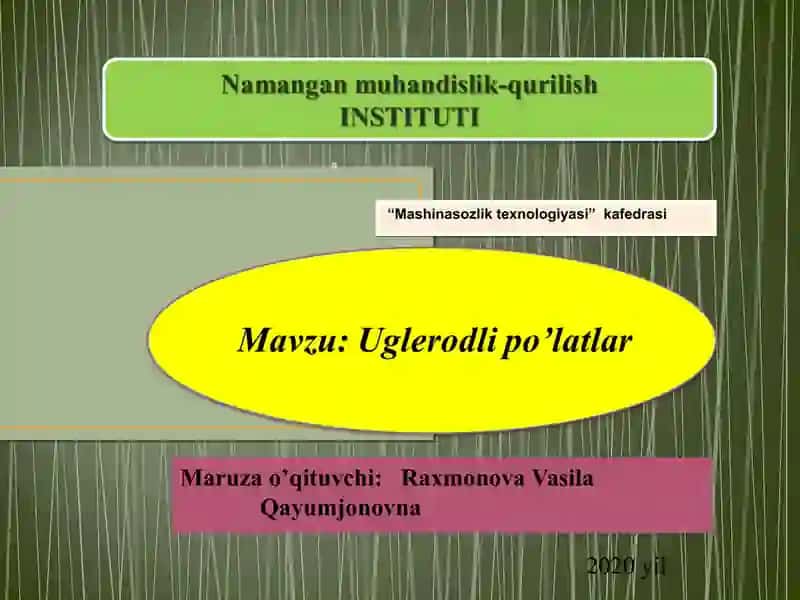 Uglerodli po’latlar 2
