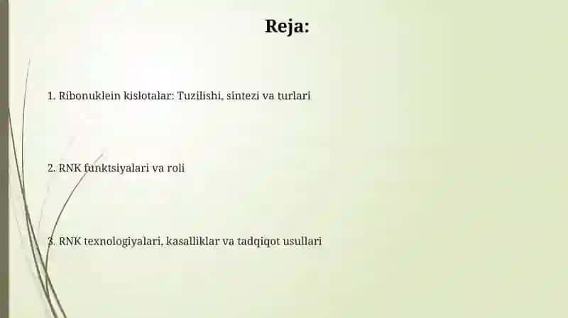 Ribonukleinkislotalar 2